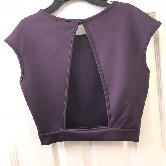 Dressy Purple Crop top - Picture 2 of 2